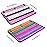 American Mahjong Game Set, 166 White Tiles, 4 All-in-One Color Rack/Pushers, Complete Mahjong Set with Pink Printed Carrying Bag