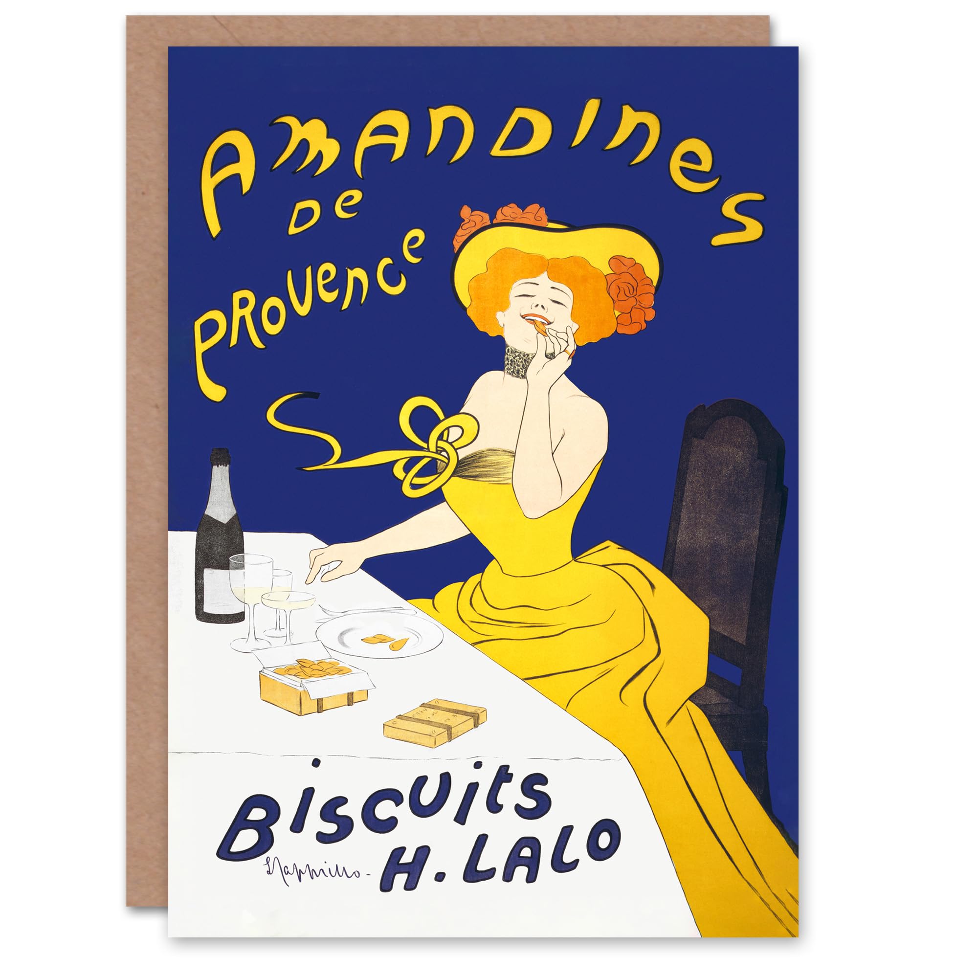 Artery8 Leonetto Cappiello Art Card Almond Biscuits Vintage Advert