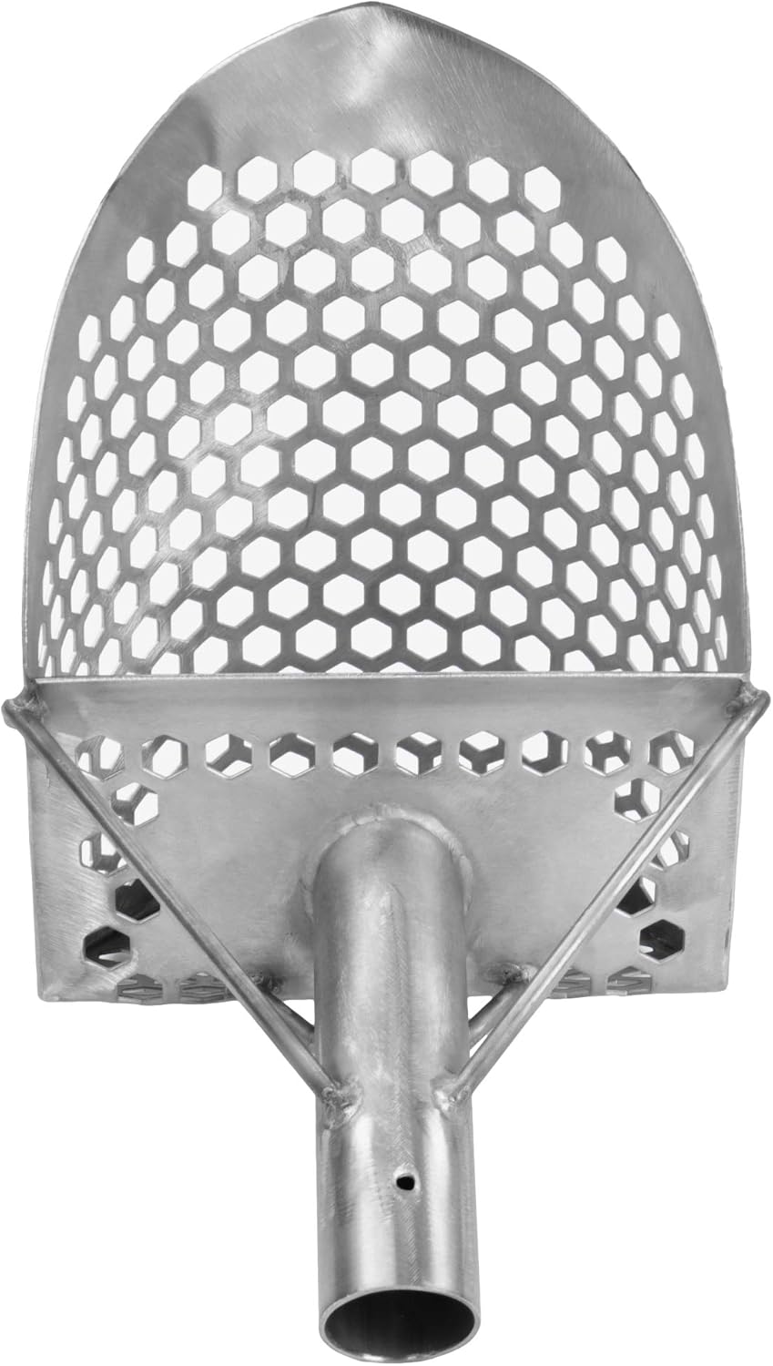 Stainless Steel Beach Scoop for Metal Detecting (Loch Ness Mini 9 x 6)