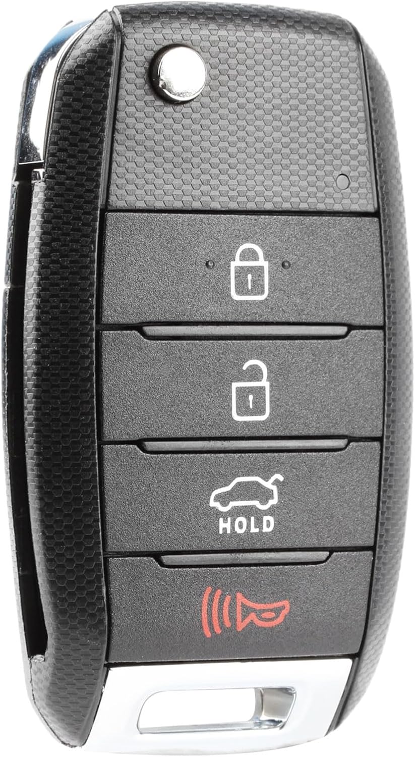 Key Fob fits 2014-2015 Kia Optima Keyless Entry Flip Remote (NYODD4TX1306-TFL), Set of 2