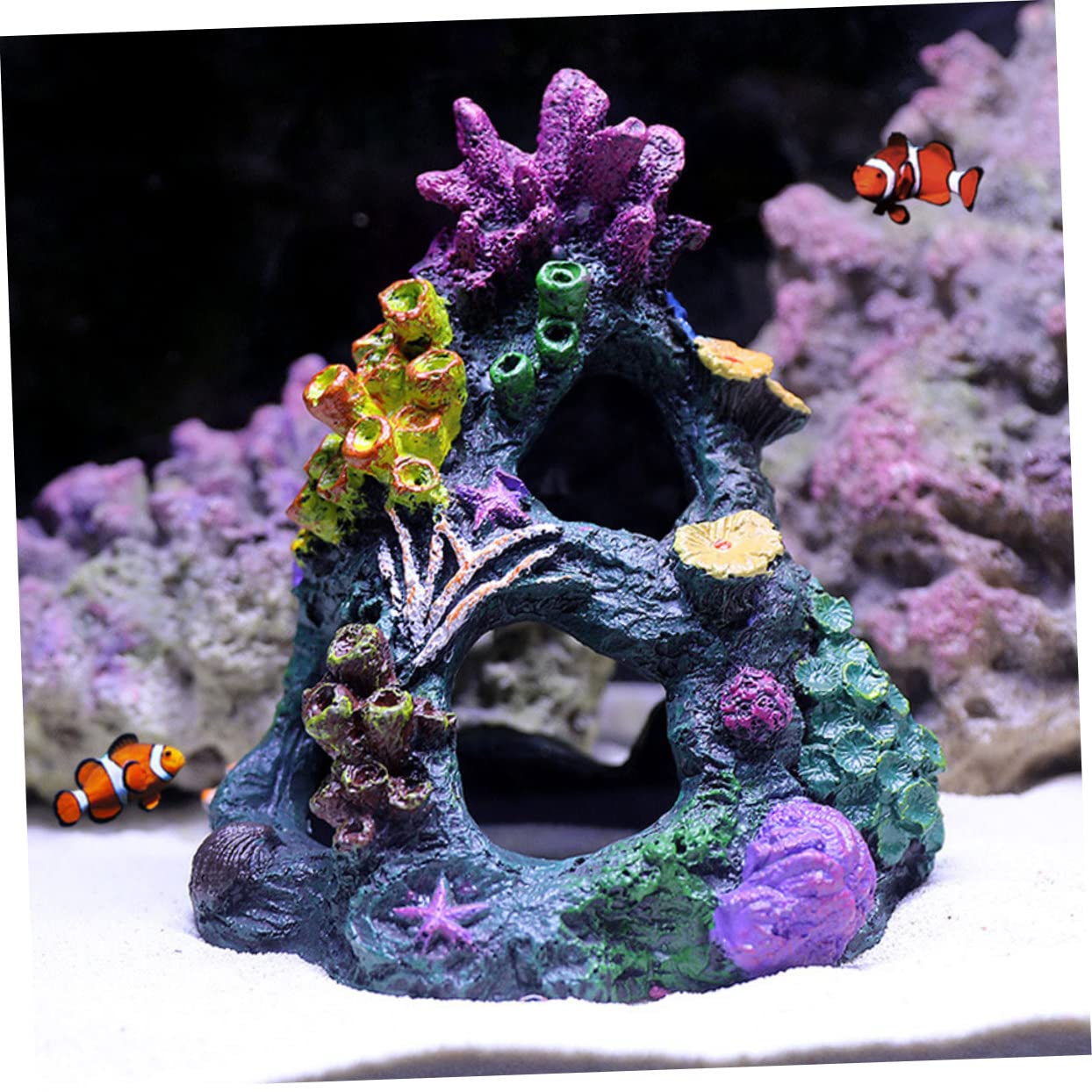 LIOOBO 2piezas Decoración De Acuario Coral Artificial para Peceras Adorno Simulación De Coral para Paisajismo Submarino y Ocultación Tanques De Peces