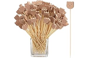 200 Pcs Adorable Bear Cocktail Picks
