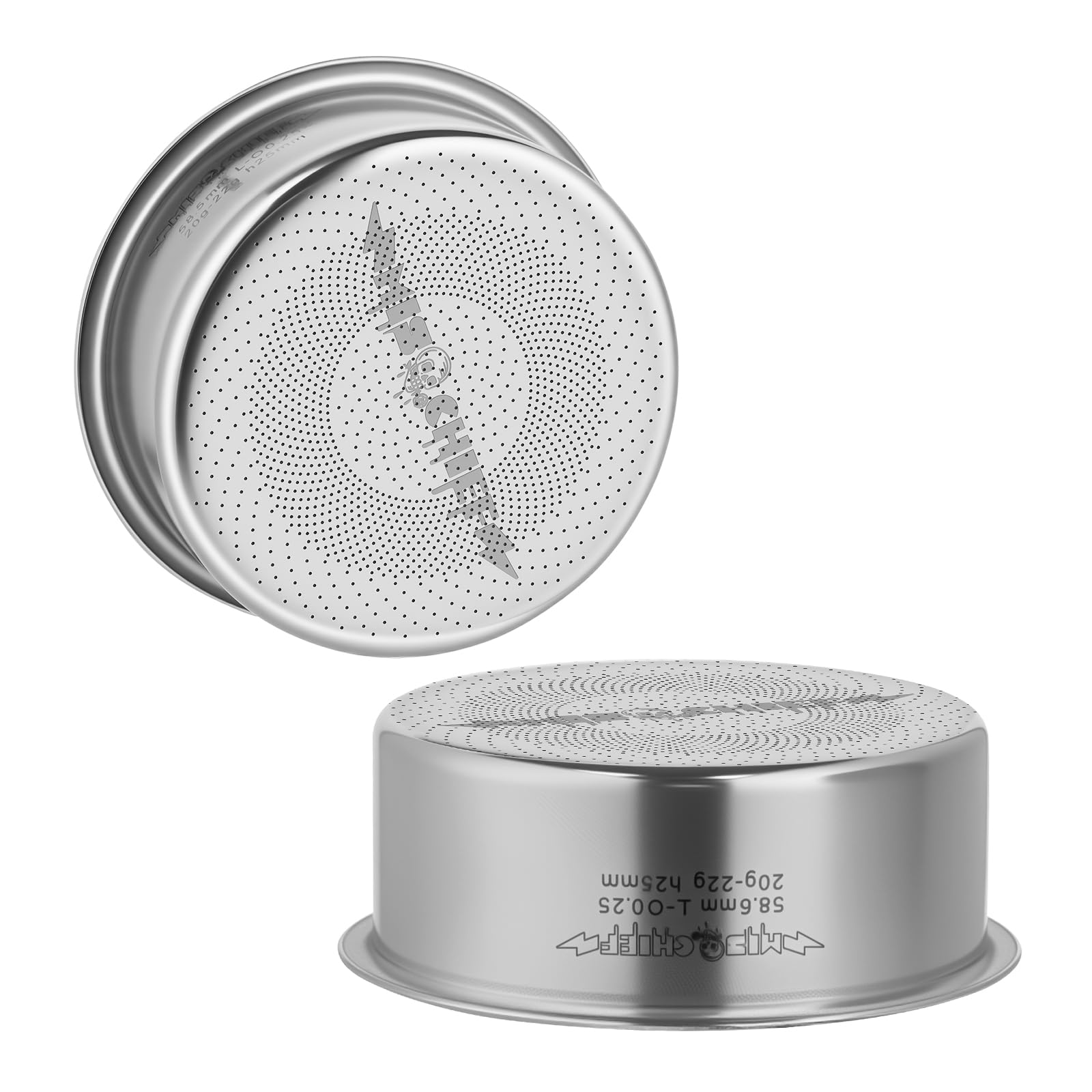MischiefWorkshop Precyzyjny kosz filtrujący do espresso, 58 mm, otwory 2919 lub 1709, wkładka portafiltrowa ze stali nierdzewnej o wysokim przepływie do ekspresów do espresso - Classic/Spirit/Nazca