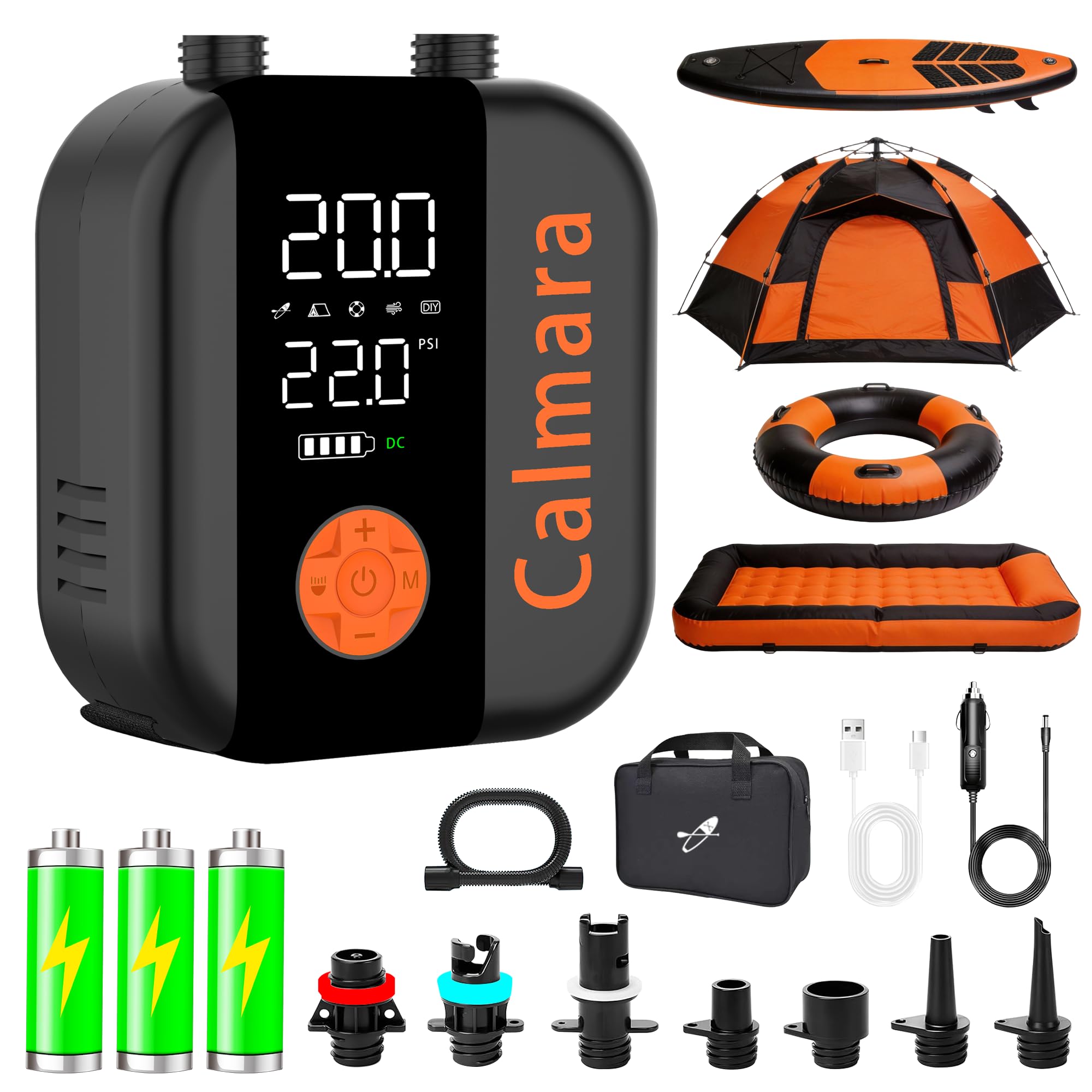 Photo 1 of *** Parts Only ****Calmara B1 Electric Paddle Board Pump,Rechargeable 10000mAh Cordless/12V DC 22 PSI High Pressure SUP Pump,Inflation & Deflation,Auto-Off for Stand Up Surfing Kite,Tent,Boat Gift for Men