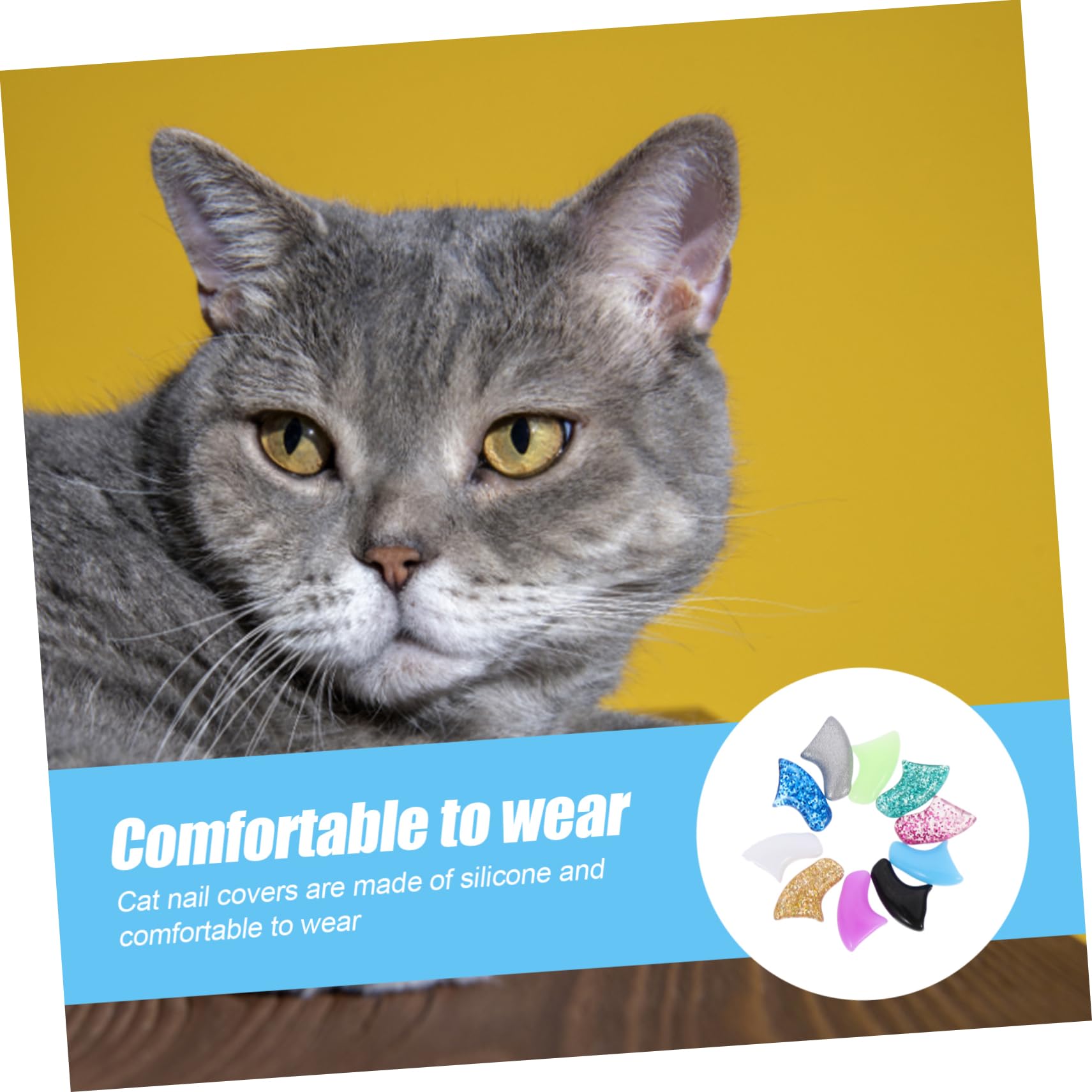 BESPORTBLE 50ensembles Couvre- Silicone pour De Griffe pour Animaux De Compagnie De Réduit Égratignures Et Protège De Chat