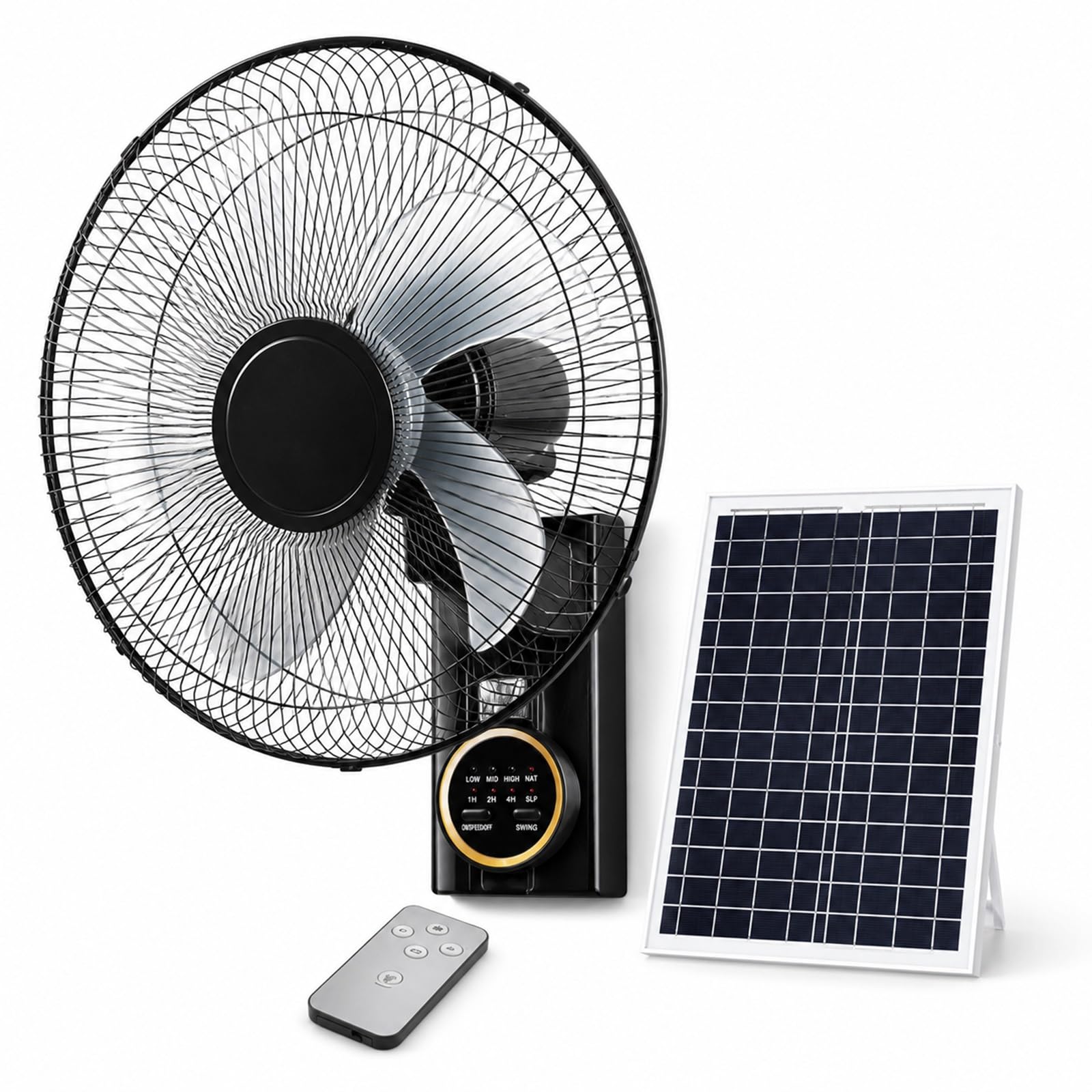 Ventilador solar para combatir el calor en habitaciones sin enchufes
