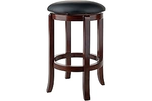 Winsome Walcott Swivel Bar Stool, 24"