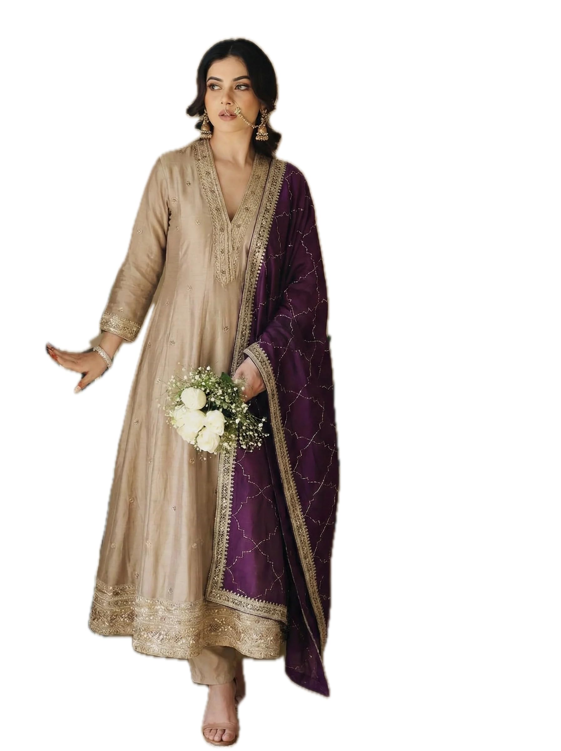 yashika Women's Silk Blend Printed Kurta Set | Kurti with Pants | Ethnic Traditional Outfit-picture-13
