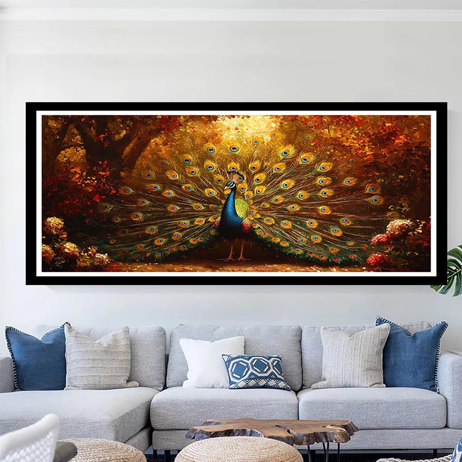 Diamentowa sztuka paw diamentowy obraz zestawy dla dorosłych zwierzę 2 duże 100 x 200 cm sztuka i rzemiosło dla dzieci początkujących DIY 5D pełne wiercenie kryształ klejnot sztuka haft krzyżykowy