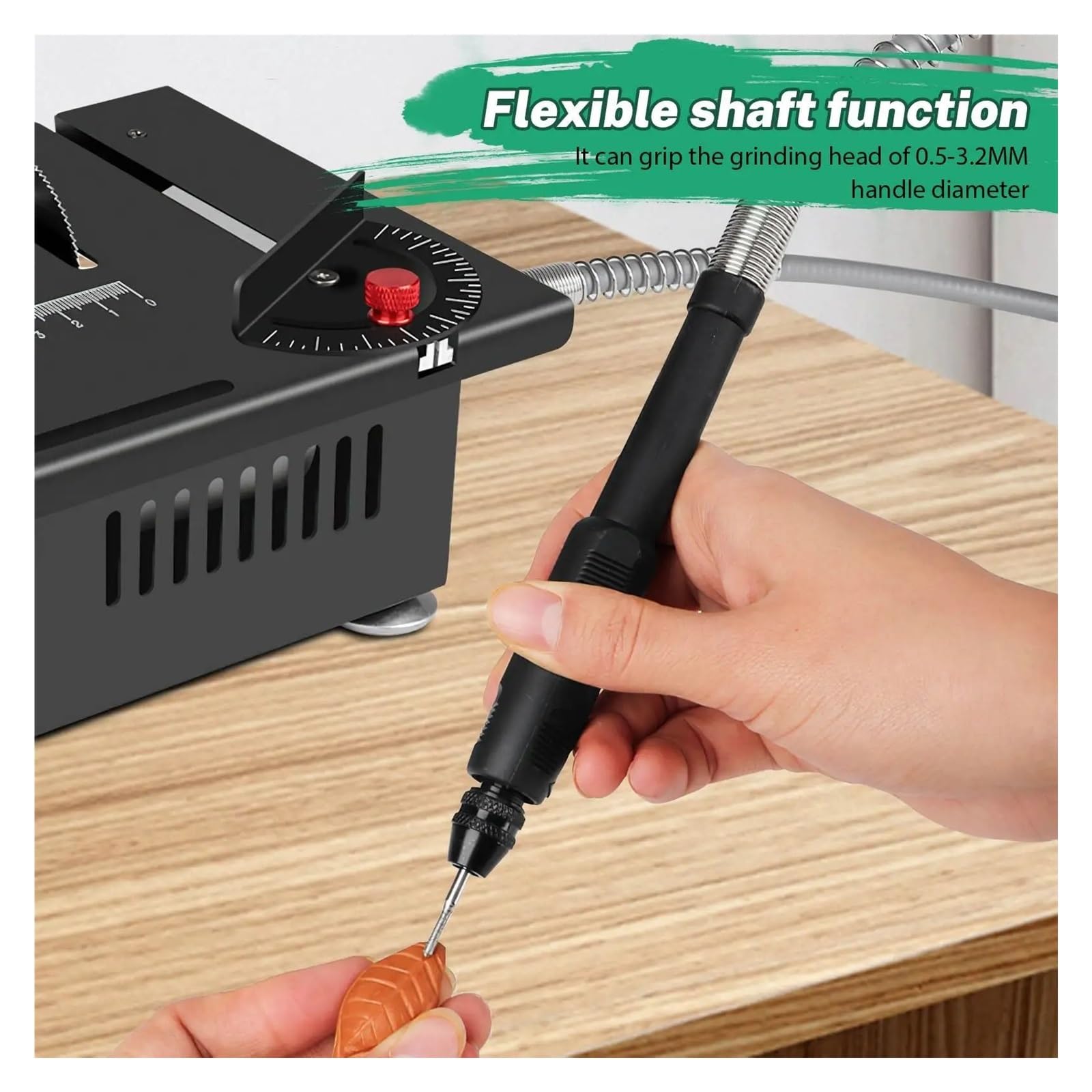 Mini Sierra De Mesa 100W, Banco Eléctrico Pequeño For Carpintería 5000RPM, Hecho A Mano, Modelo Hobby, Corte Artesanal Corte De PrecisióN