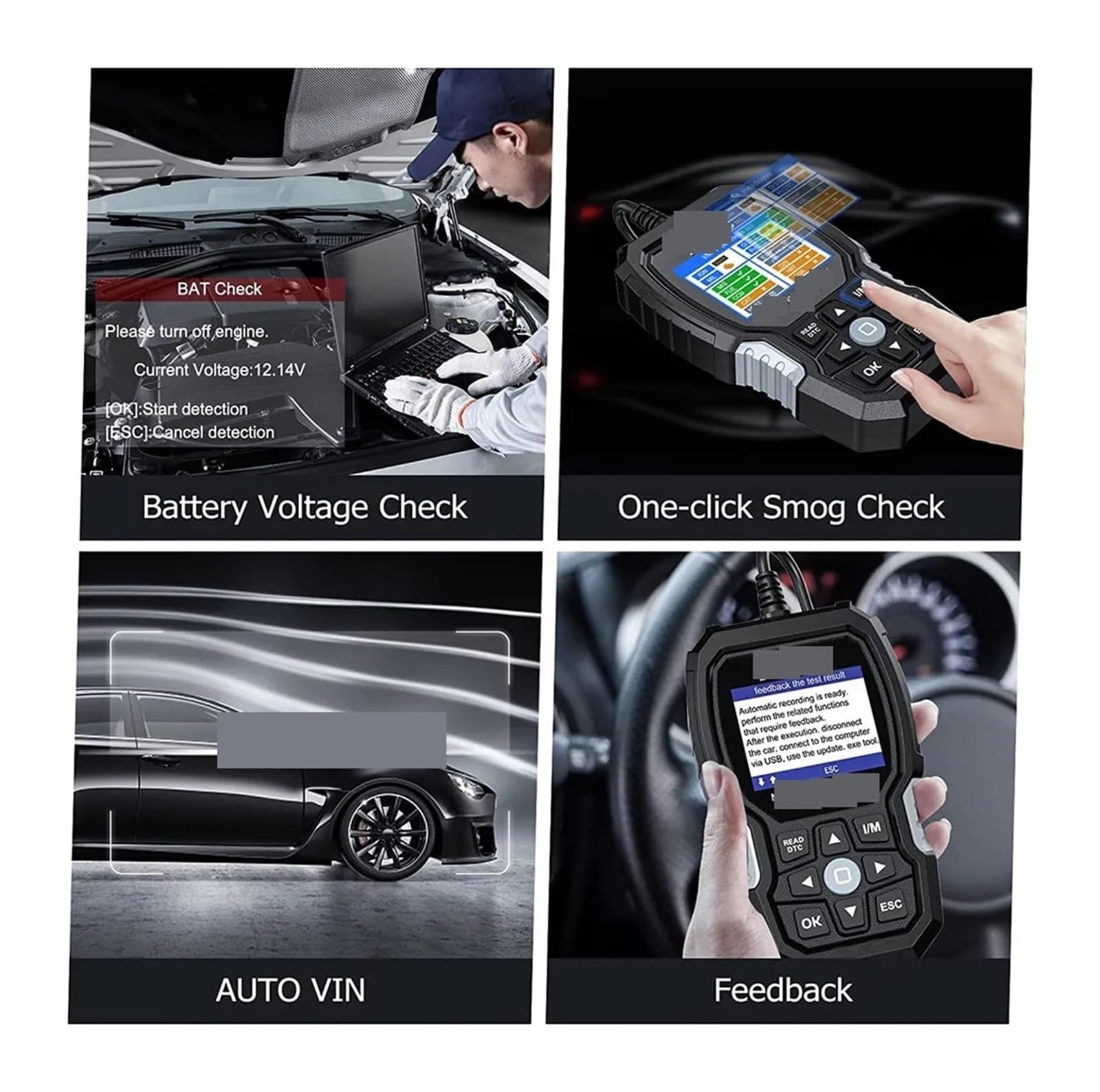 VOD700 All System OBD2 Scanner Pasuje do czytnika kodów samochodowych Odpowietrzanie wtryskiwaczy Olej Reset Narzędzie diagnostyczne OBD2
