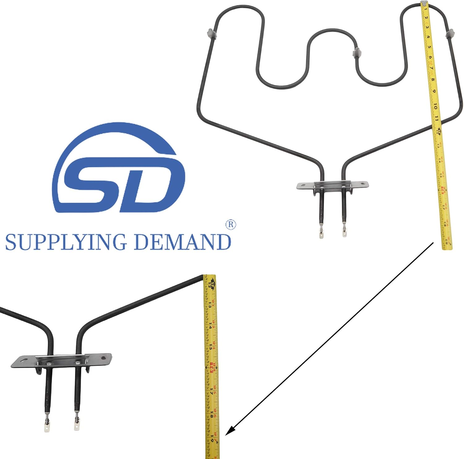 Supplying Demand WB44X10016 260870 Electric Range Oven Bake Element Replacement Model Specific Not Universal