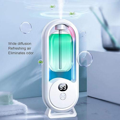 Miniatura 5 de Difusor de aceite esencial, máquina de fragancia de 5 engranajes con pantalla LED, difusor de aroma eléctrico recargable para sala de oficina en casa