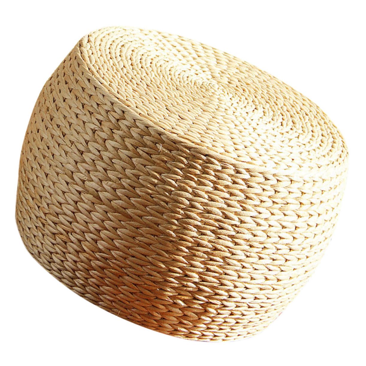 Tabouret en rotin anti-dérapant pour entrée et salon Ciieeo
