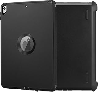 AICase IPad Pro 10.5″ Case,iPad Air (3rd Generation), Heavy Duty Waterproof Shockproof Triple Layer Defense with Stylus for iPad Air 3 10.5" 2019/iPad Pro 10.5" 2017 (Black)