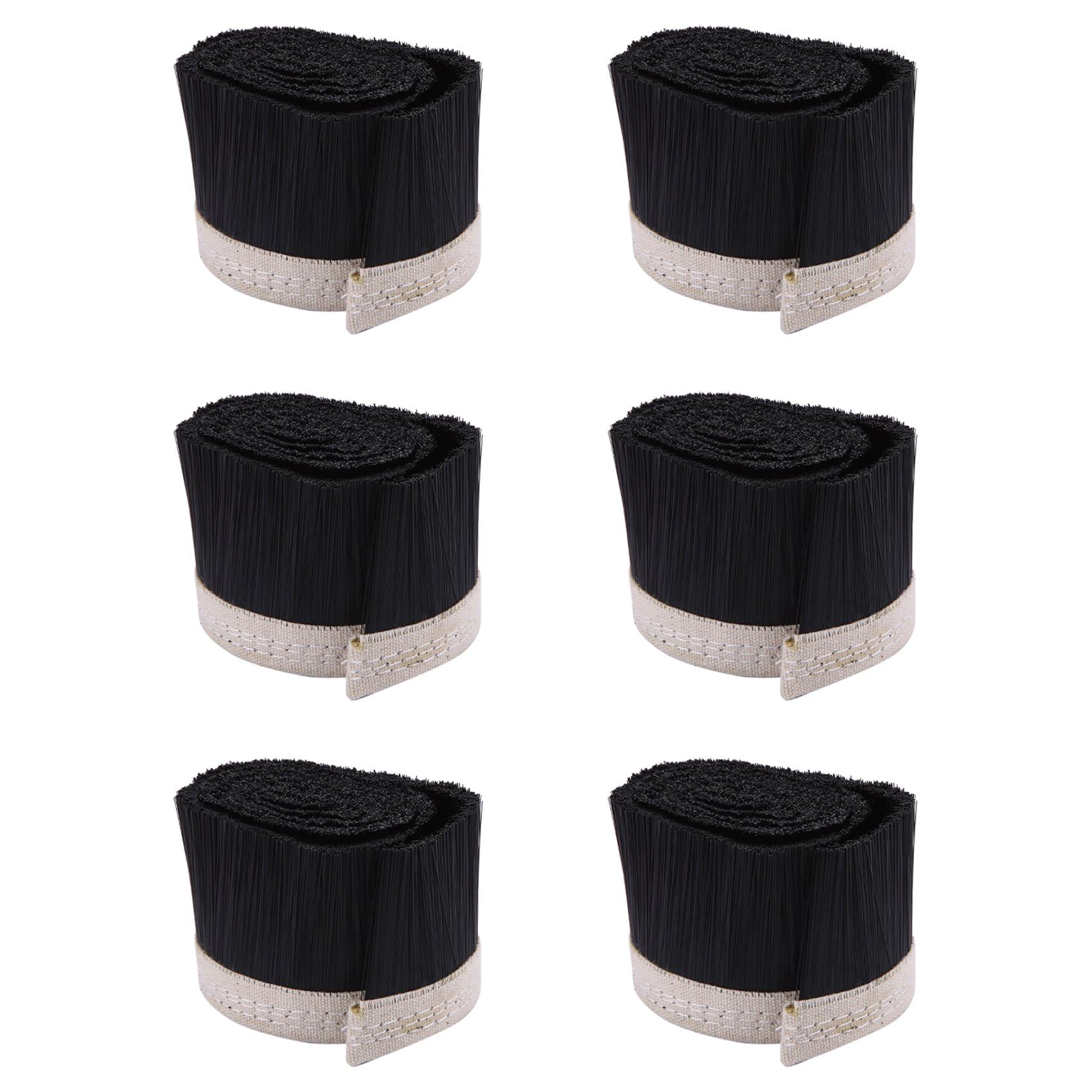 Jnchdghwa Black 6X Brush Vacuum Cleaner Dust Collector Engraving Machine Dust Cover For Cnc Router Spindle Motor (70 Mm)