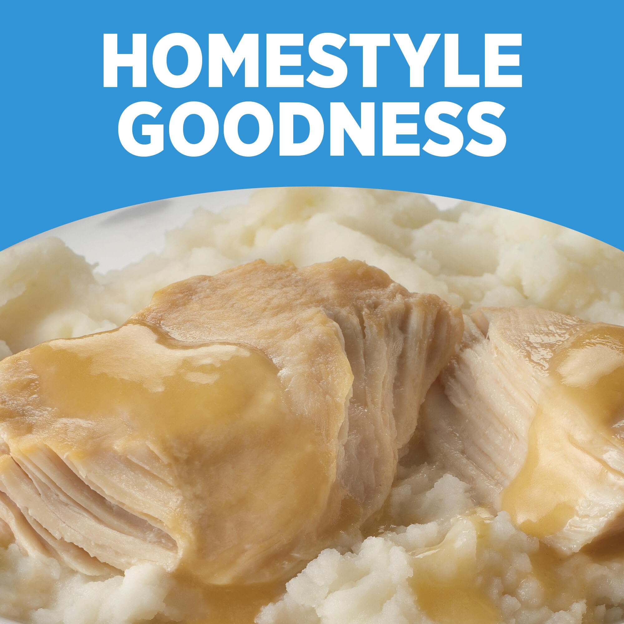 HORMEL COMPLEATS Chicken Breast & Mashed Potatoes With Gravy Microwave Tray, 10 oz (Pack of 6)