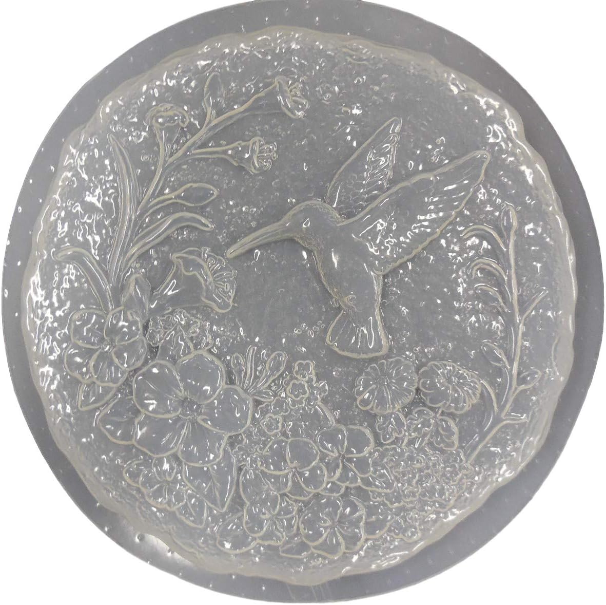 Hummingbird Flowers Plastic Craft Mold to use for Making into Concrete Cement Stepping Stones 1012