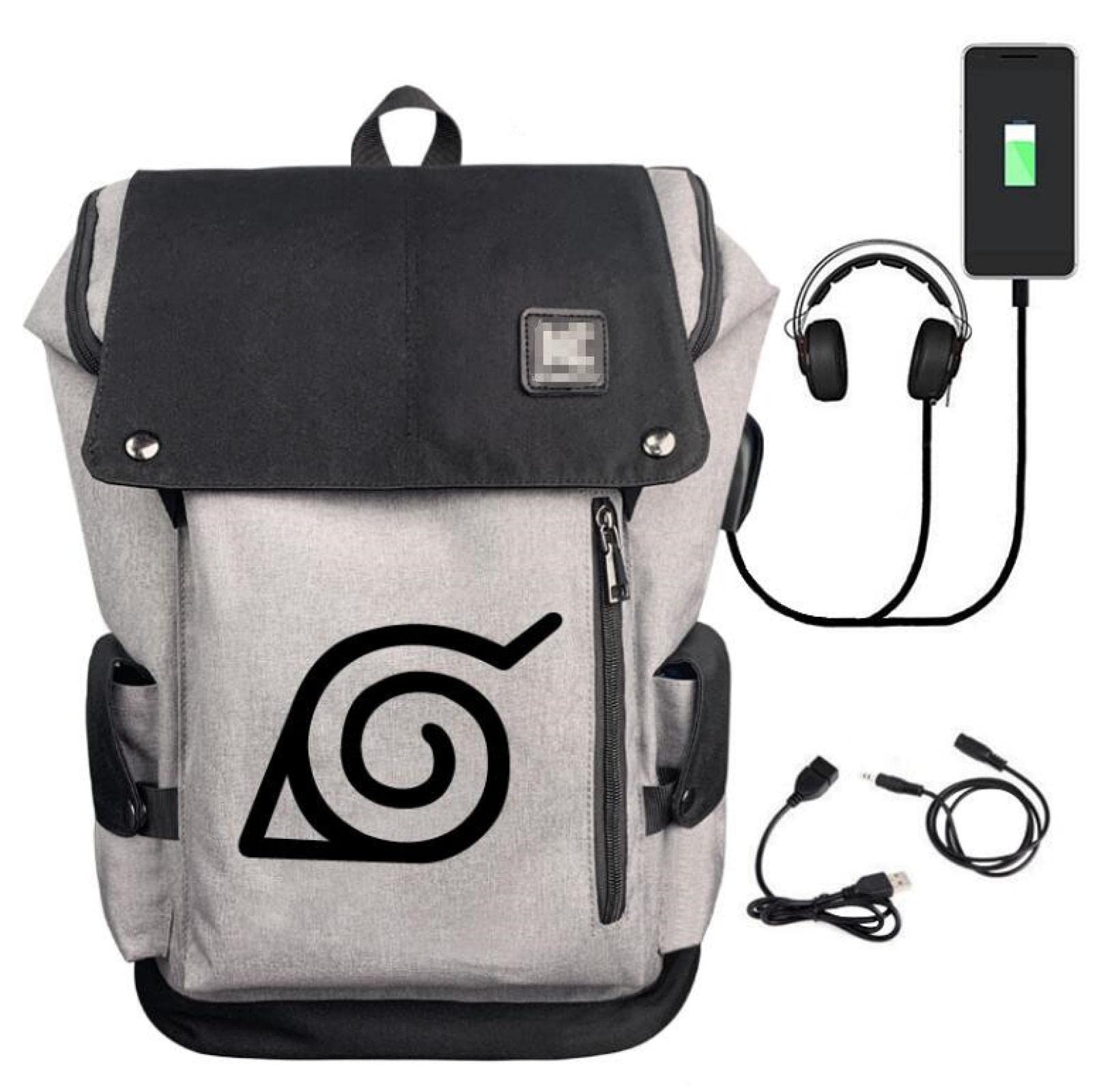 Anime Ninja Akatsuki Itachi Kakashi Uzumaki Uchiha Red Cloud USB Charging Backpack SchoolBag Kids Students Notebook Travel Bag Gift