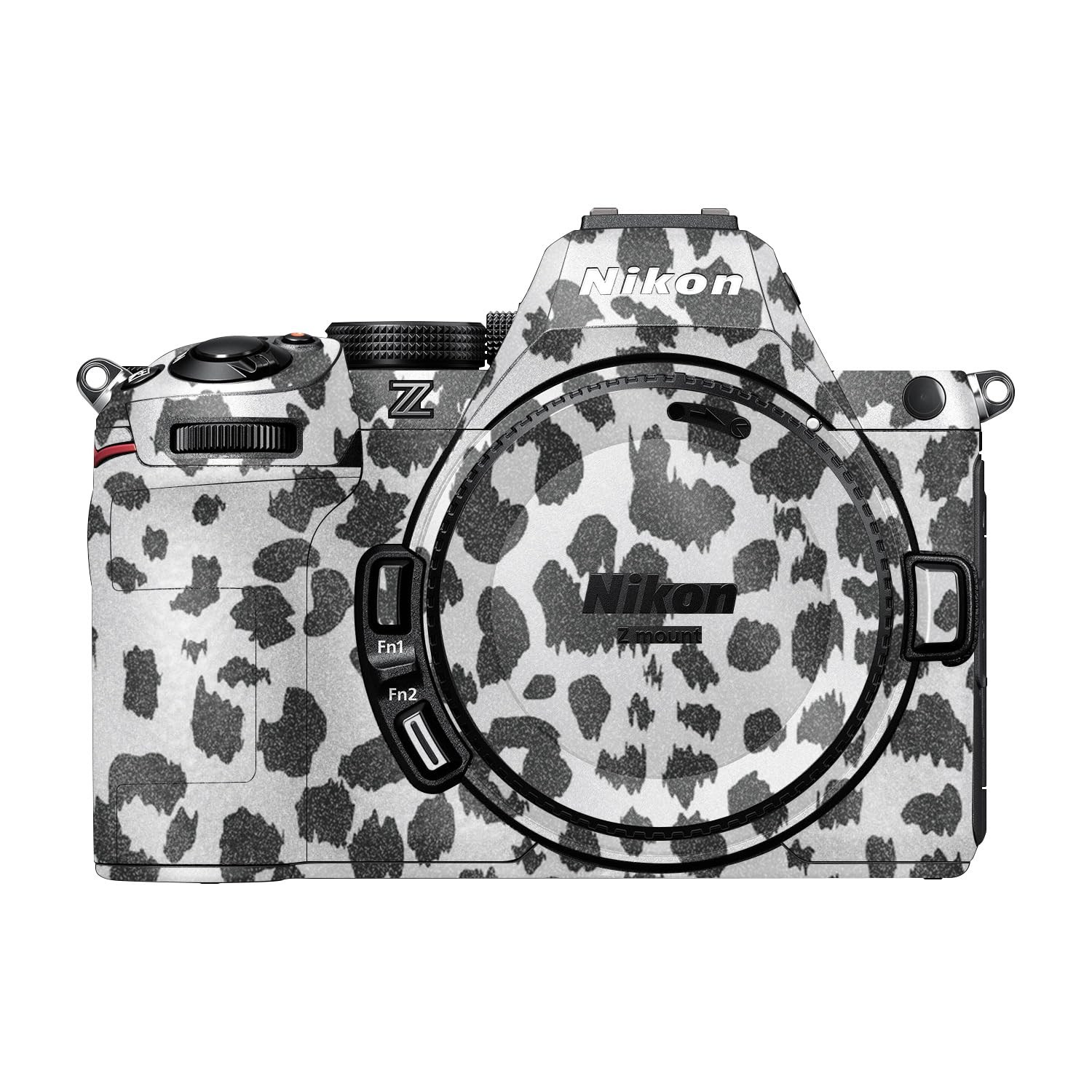 Glossy Glitter Camera Skin Compatible with Nikon Z5 II (2025) - Snow Leopard Print - Premium 3M Vinyl Protective Wrap Decal Cover - Easy to Apply | Crafted in the USA by MightySkins