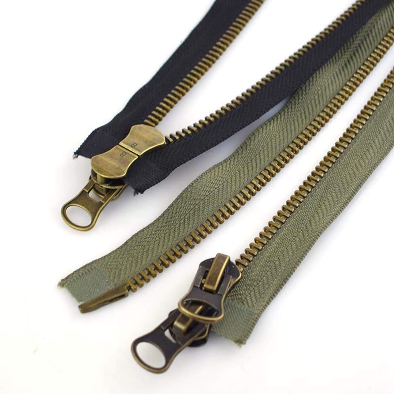 Tweewegritssluiting, tweewegscheidingsrits, grote rits 15# Metalen dubbele sliders Rits Mode Donsjack Jas 1 stuk 70cm 85cm 100cm Zwart Wit Pocket Zip-3,70cm (Color : 3) (Color : 5) (Color : 3