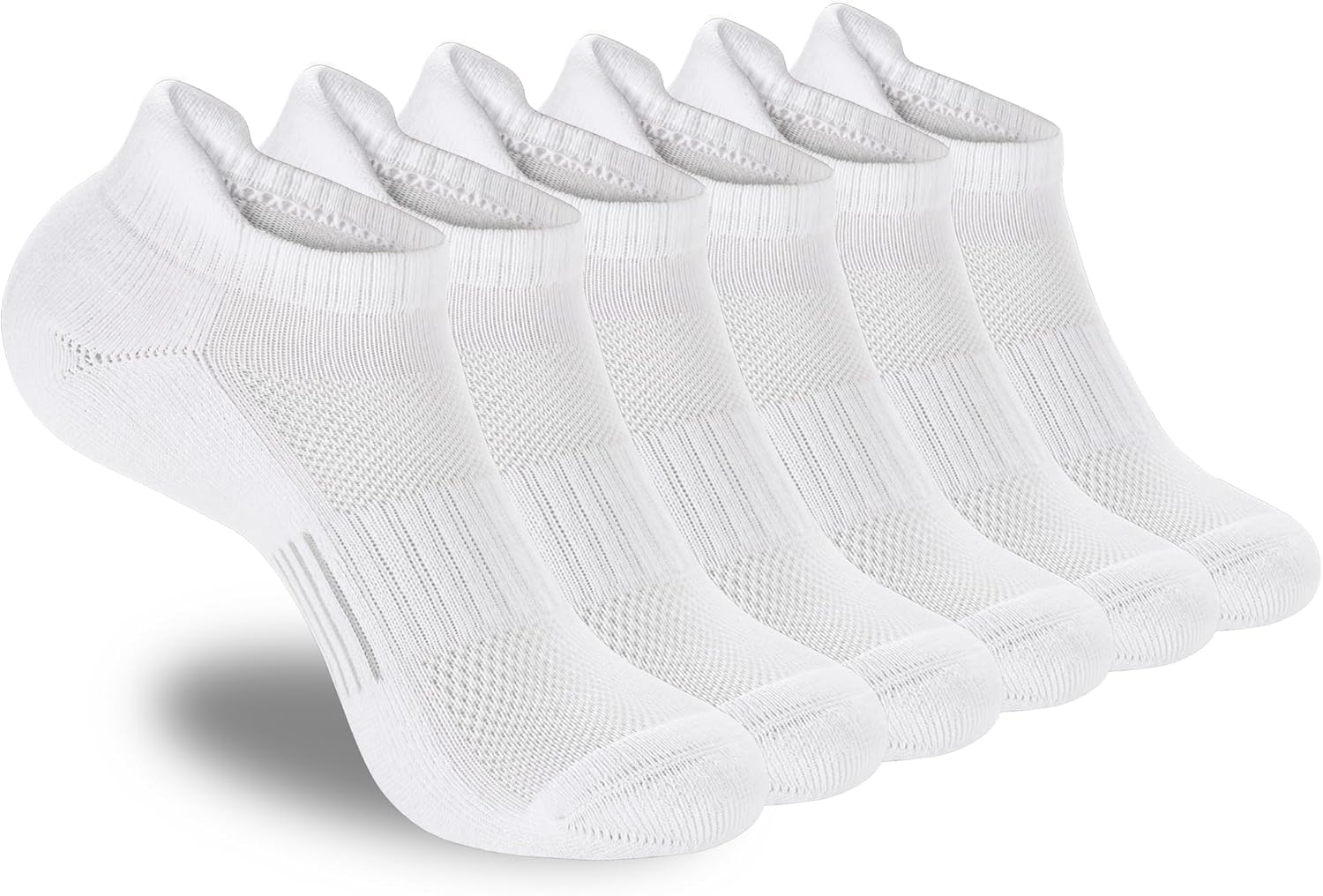 ATBITER Womens Ankle Socks 6 Pairs Cushioned Running Athletic No Show Socks With Tab - Image 8