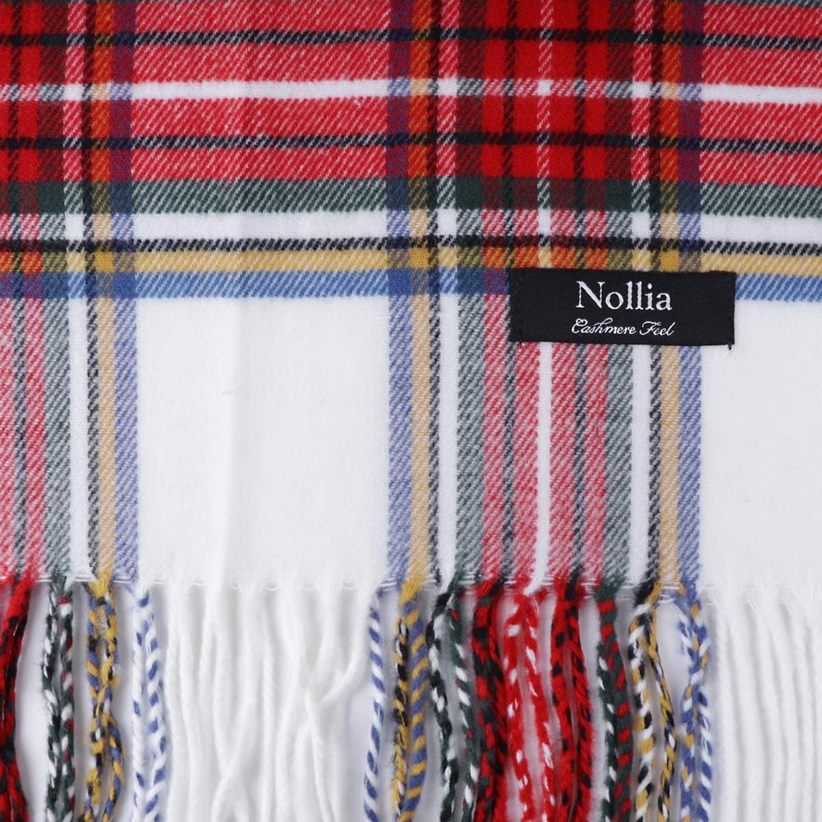 Nollia Plaid Fall/Winter Scarf for Men & Women-Plaid Color Cashmere Feels Acrylic Scarves