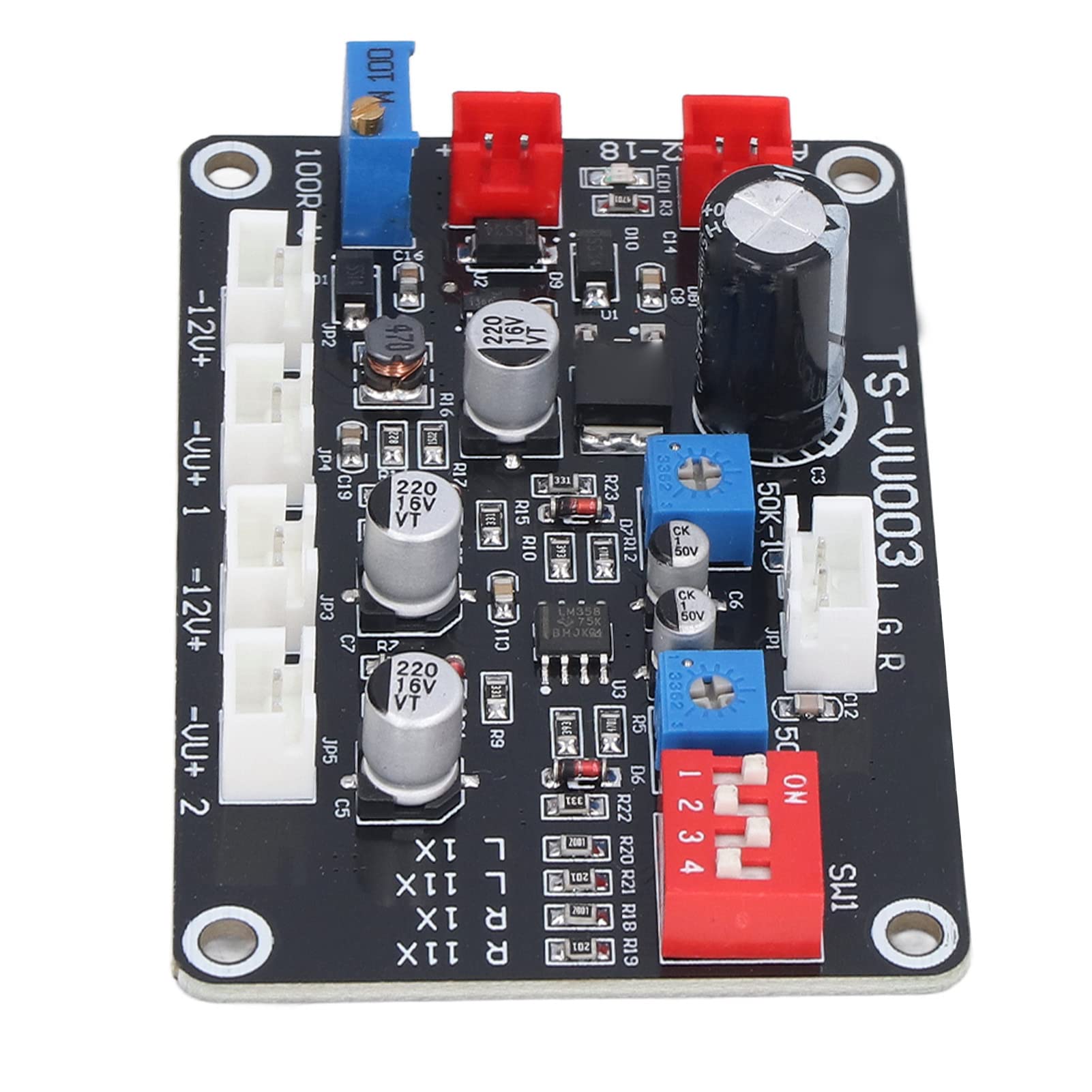 Pannello Driver VU Meter, Scheda Driver VU Meter DB Amplificatore di Potenza Livello Audio Modulo Driver Retroilluminazione per Conversione Audio Auto Domestica Fai-da-Te, Giradadi