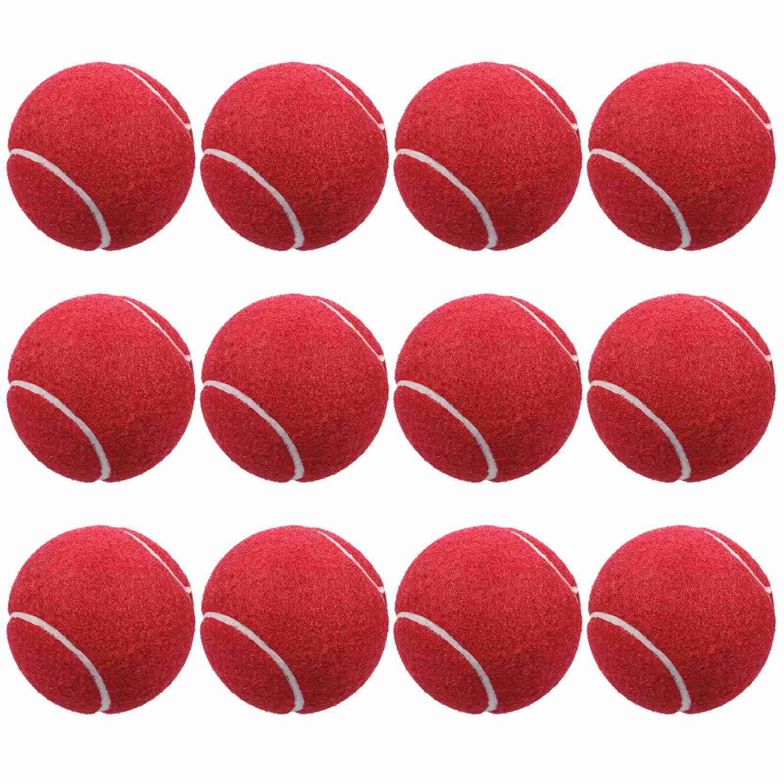 Wakects Palla da tennis abbinata, allenamento pallina da tennis, confezione da 12 palline da tennis senza pressione, vuote per autografi e display, per partite e esercizi