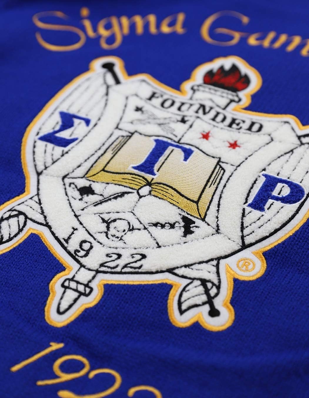 Big Boy Sigma Gamma Rho Divine 9 S7 Ladies Button Down Sweater [Royal Blue] - ID#31590-146-32-0-0