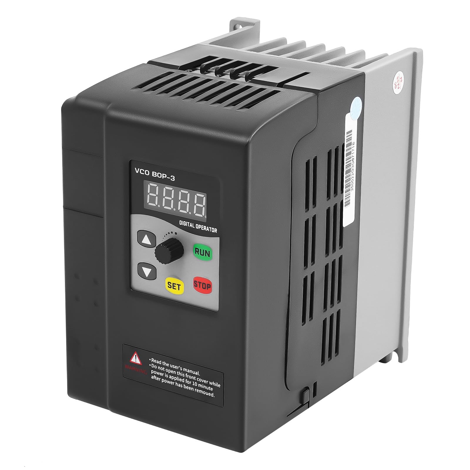 Frequenzumrichter 380V 2.2KW, Drehzahlregler 230V Motor mit Fernbedienung - 3-Phasen Frequenzgenerator für Poolpumpe, Lüfter & Industrieanlagen, Sanftanlauf & 8-fach Schutz