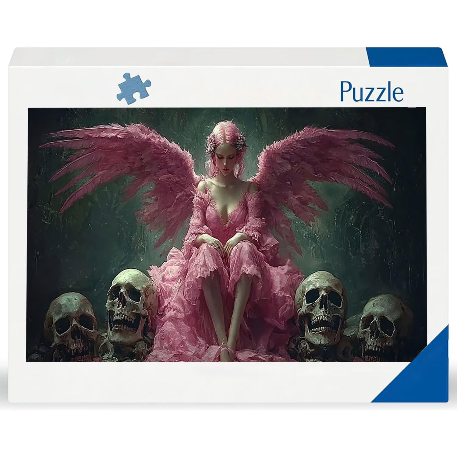 Puzzle dla dorosłych 1100 elementów, puzzle szkieletowe anioła, dla dorosłych klasyczne puzzle i od 14 lat junior, rodzinne puzzle rozrywka w domu prezent 87x42cm l-617
