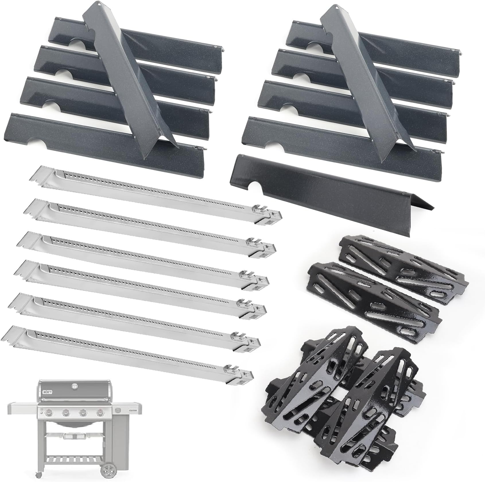 er 66796 11PC Stainless Steel Flavorizer Bar Set for