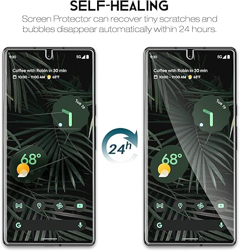 Miniatura 4 de LK 2+2 Protector de pantalla de película de TPU flexible diseñado para Google Pixel 6 Pro no vidrio + 2 protectores de lente de cámara de vidrio