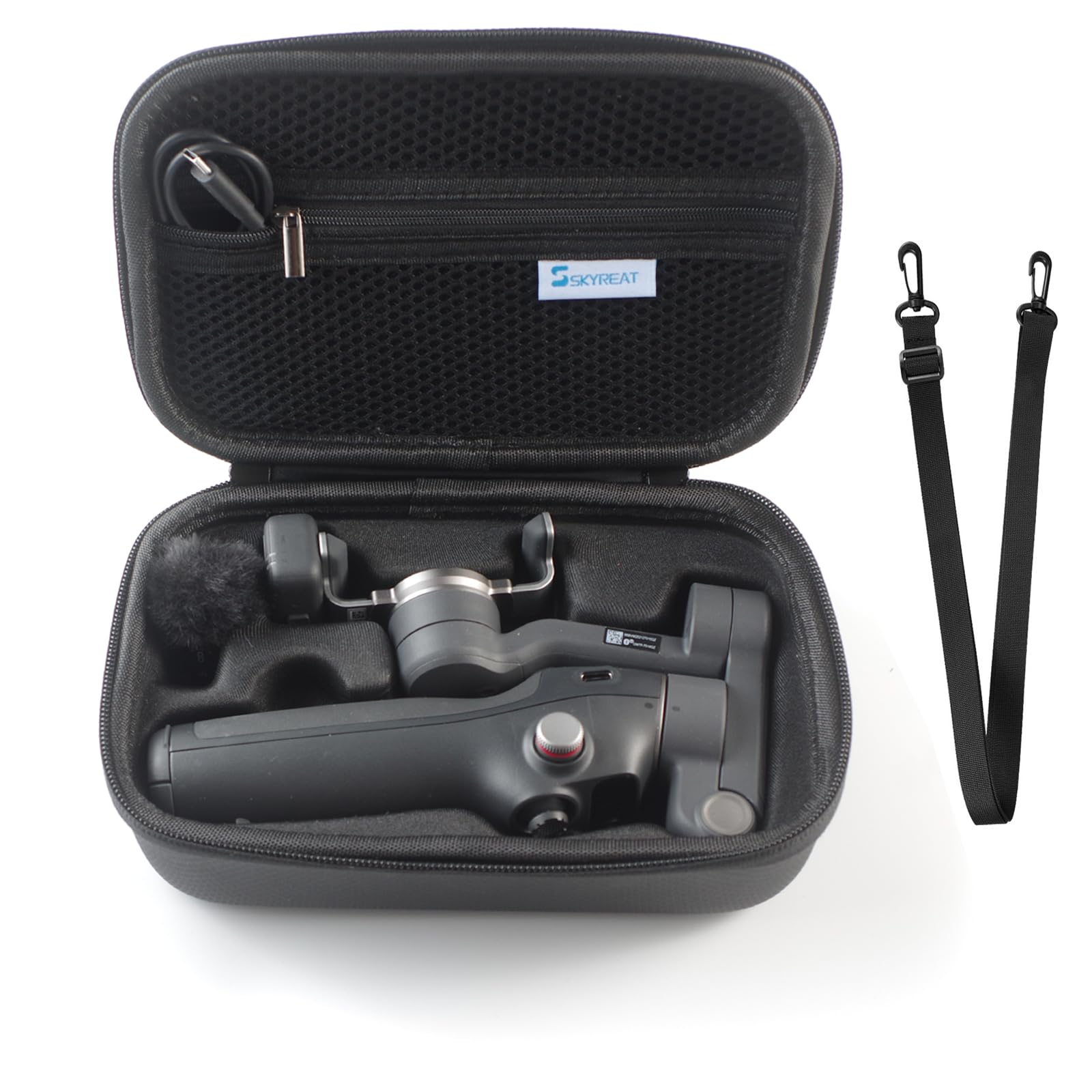 SKYREAT Osmo Mobile 8/7/7P, custodia portatile in pelle PU, borsa da viaggio per DJI OSMO Mobile 8/7/7P Vlog Combo Gimbal Stabilizzatore Accessori