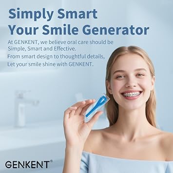 GENKENT Floss Threaders 200 Count Floss for Braces, Bridges, Implants Deep Clean Dental Floss Threader (2 Pack)