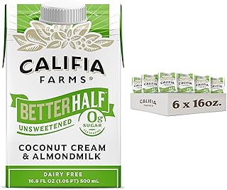 Califia Farms - Unsweetened Better Half, Half And Half Substitute, 16.9 ...