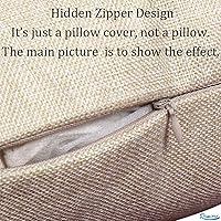 Vista 4 de Ramirar Funda de almohada decorativa con texto en inglés «Home is My Happy Place», funda de almohada decorativa con texto en inglés «Home is My