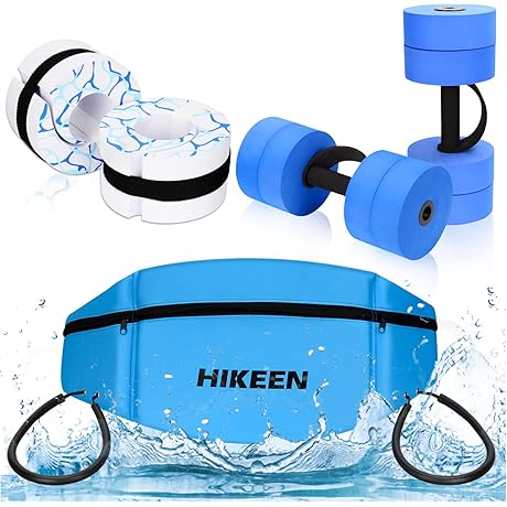 Hikeen Water Aerobics Pool Exercise Equipment Set