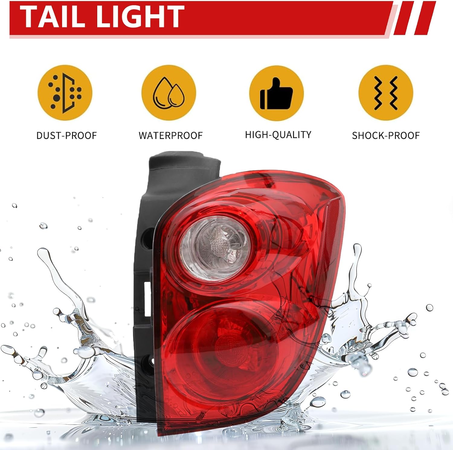 Tail Light Assembly Compatible With 2010 2011 2012 2013 2014 2015 Chevy Equinox Right Passenger Side Brake Rear Lamp Taillights Rear Lights