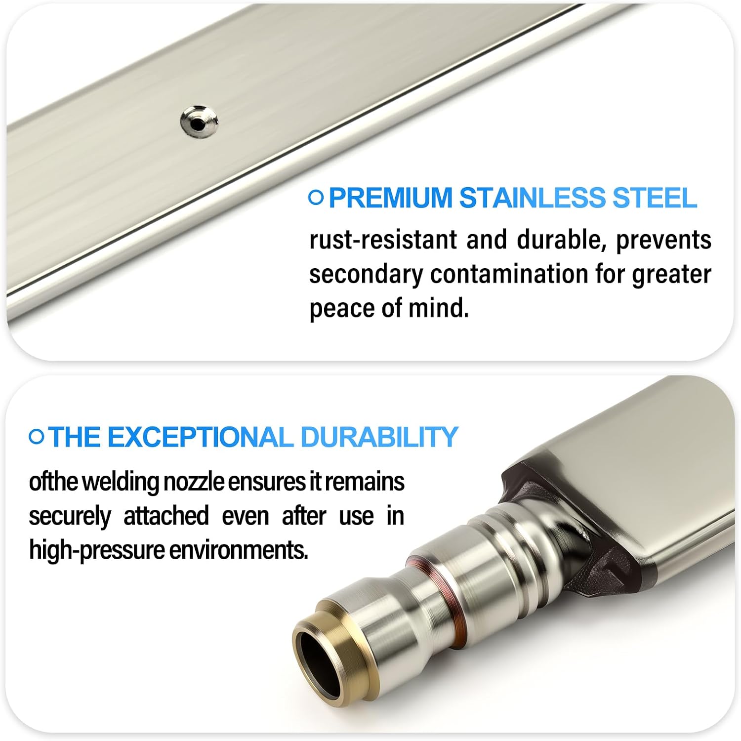 MEANLIN 22.6" Stainless Steel Portable Radiator Cleaning Wand Set with Quick Connect Adapter, Valve Shut Off Switch, High Pressure Washer Attachment for Car Truck SUV RV Trailers Heavy Machinery