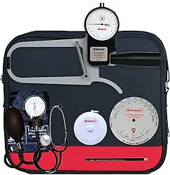 Kit Adipômetro Plicômetro em Aço para Avaliação Física Sanny