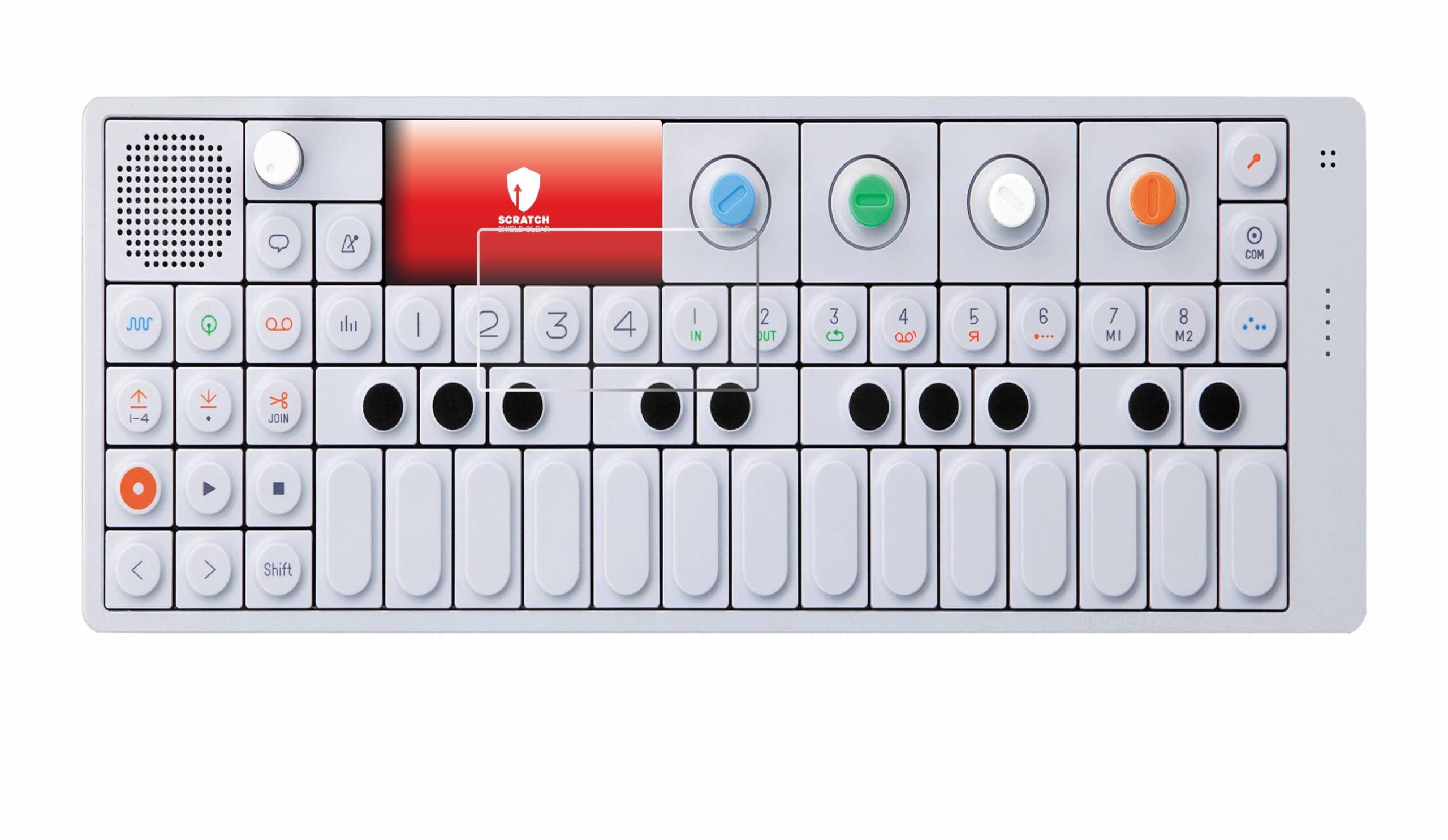 upscreen Scratch Shield Screen Protector compatible with Teenage Engineering OP-1 Sampler & Controller - HD-Clear, Anti-Fingerprint