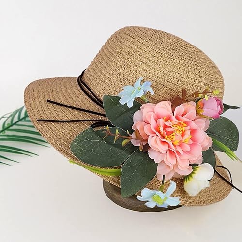 Miniatura 2 de TBUIALL Sombreros para recién nacidos para bebés, niñas, sombreros de sol transpirables para verano, niño, bebé, niños, flores, holgados,