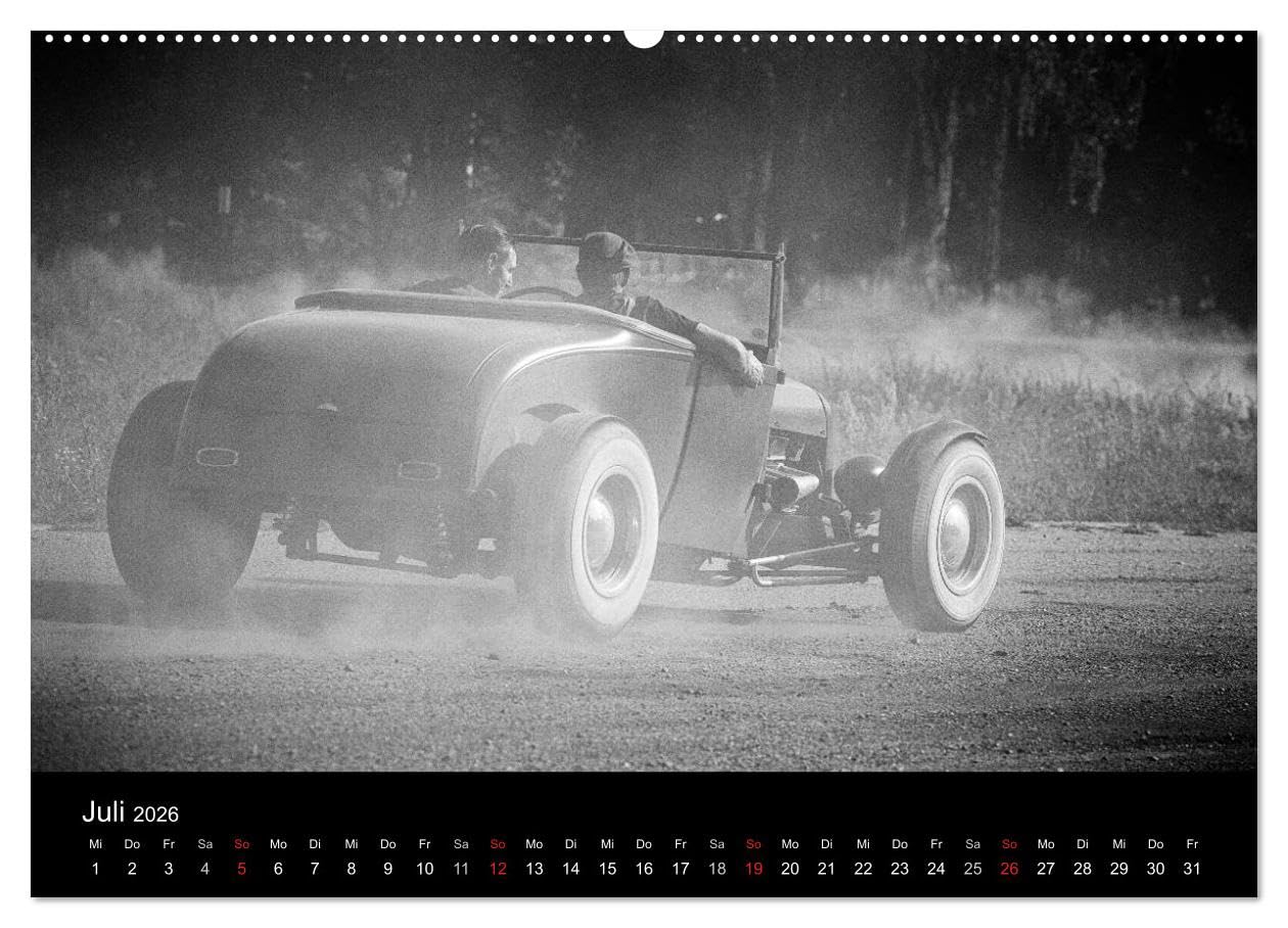 Hot Rods (hochwertiger Premium Wandkalender 2026 DIN A2 quer), Kunstdruck in Hochglanz: Ein Mann, ein Traum, ein Auto (CALVENDO Sport)