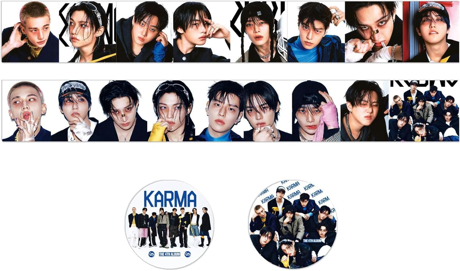 New Album Karma Gift Box Set, Photocards, Laptop Stickers, Keychain, Lanyards and Tape Rolls, Gift for SKZ Boys and Girls - Image 4