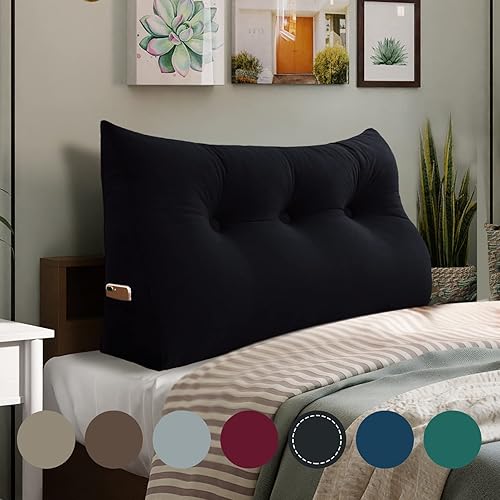 Almohada de cabecera de cuña para dormitorio, almohada de lectura para la espalda, soporte para sentarse en la cama, cojín lumbar, posicionamiento