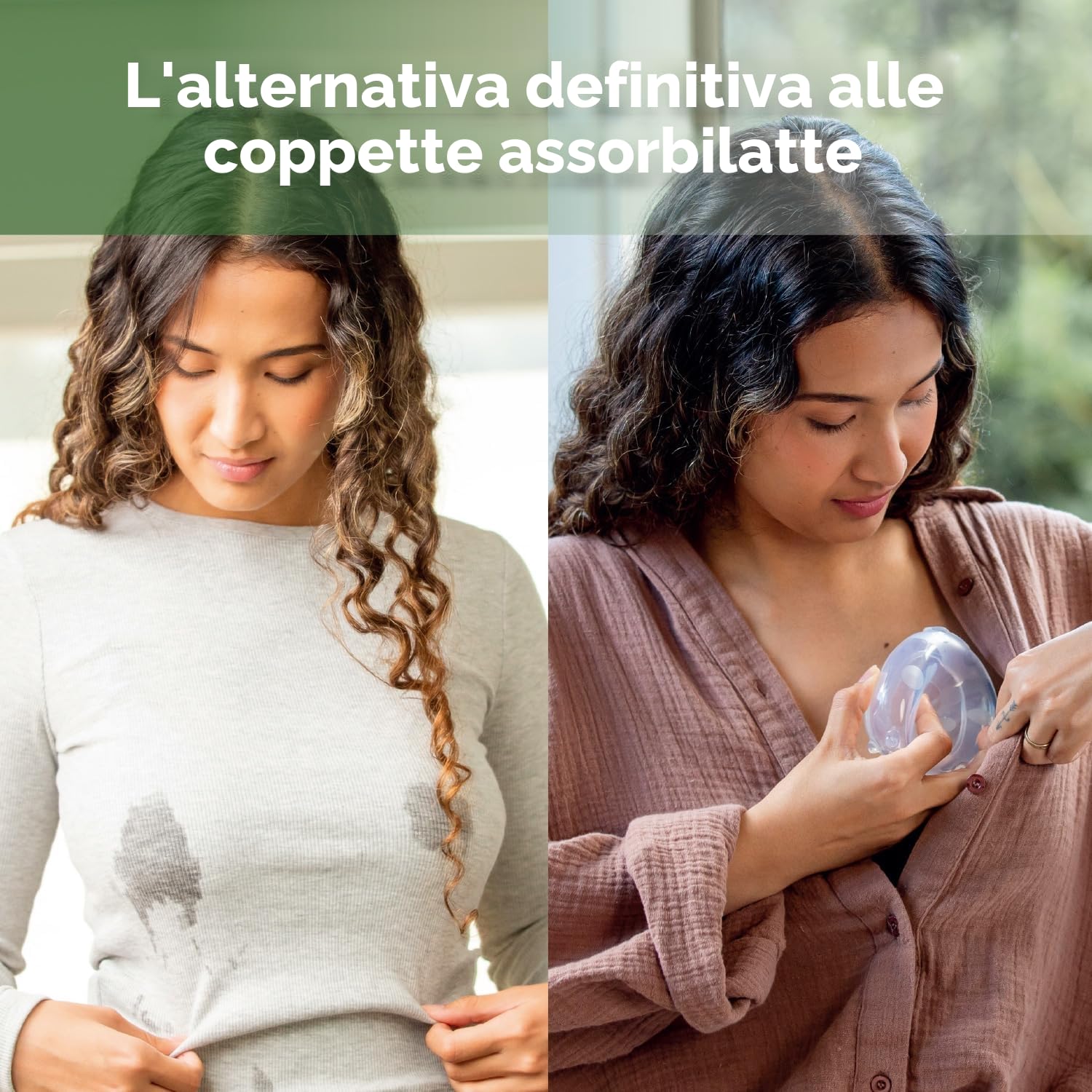 haakaa 75 ML Coppette Raccoglilatte, Proteggi Capezzolo di Silicone, Materno Coppe Raccoglilatte, Sano e Innocuo, 2 Pezzi