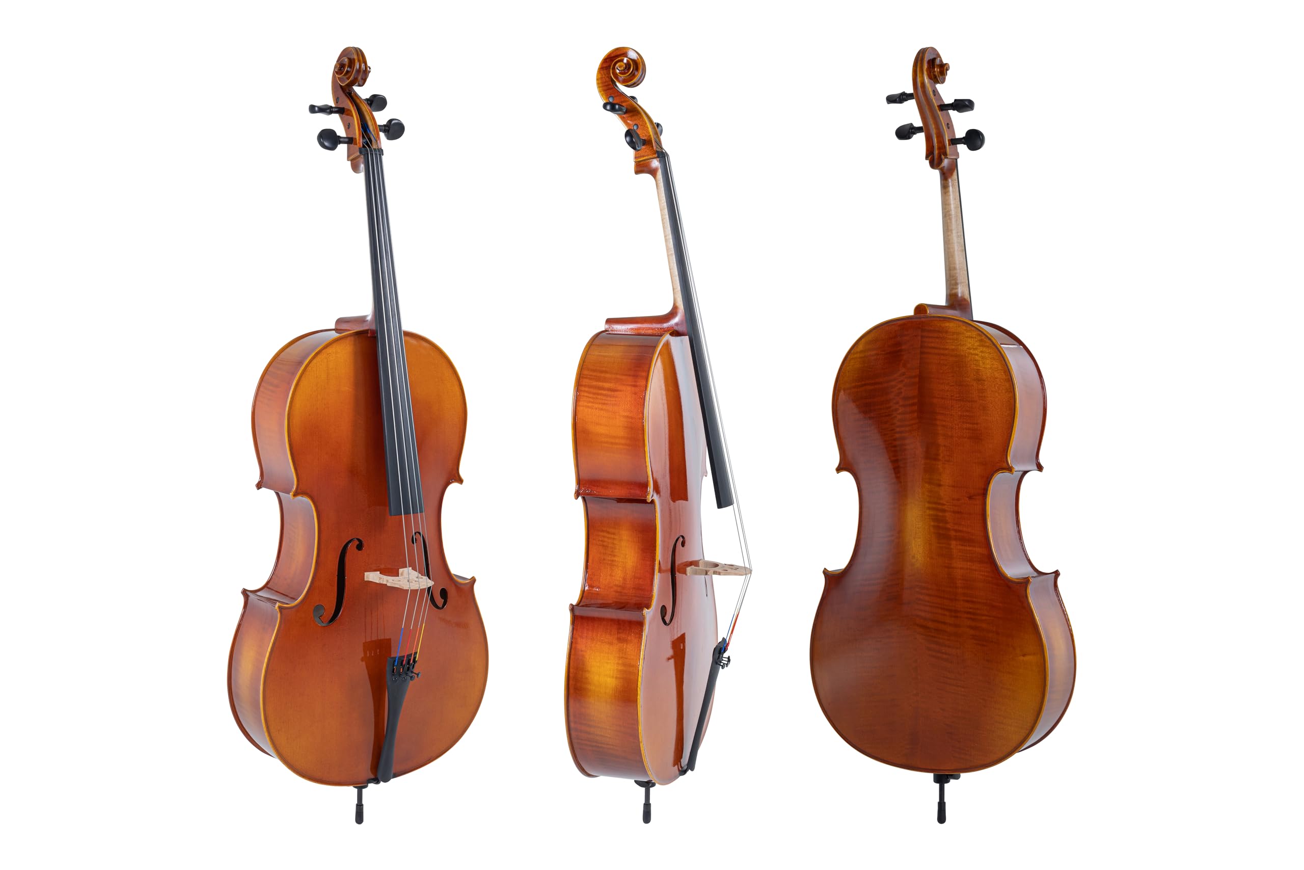 GEWA violonchelo, juego de violonchelo serie Maestro 1 VC3-1/2 listo para tocar incl. bolsa, arco Massaranduba y cuerdas Larsen Aurora