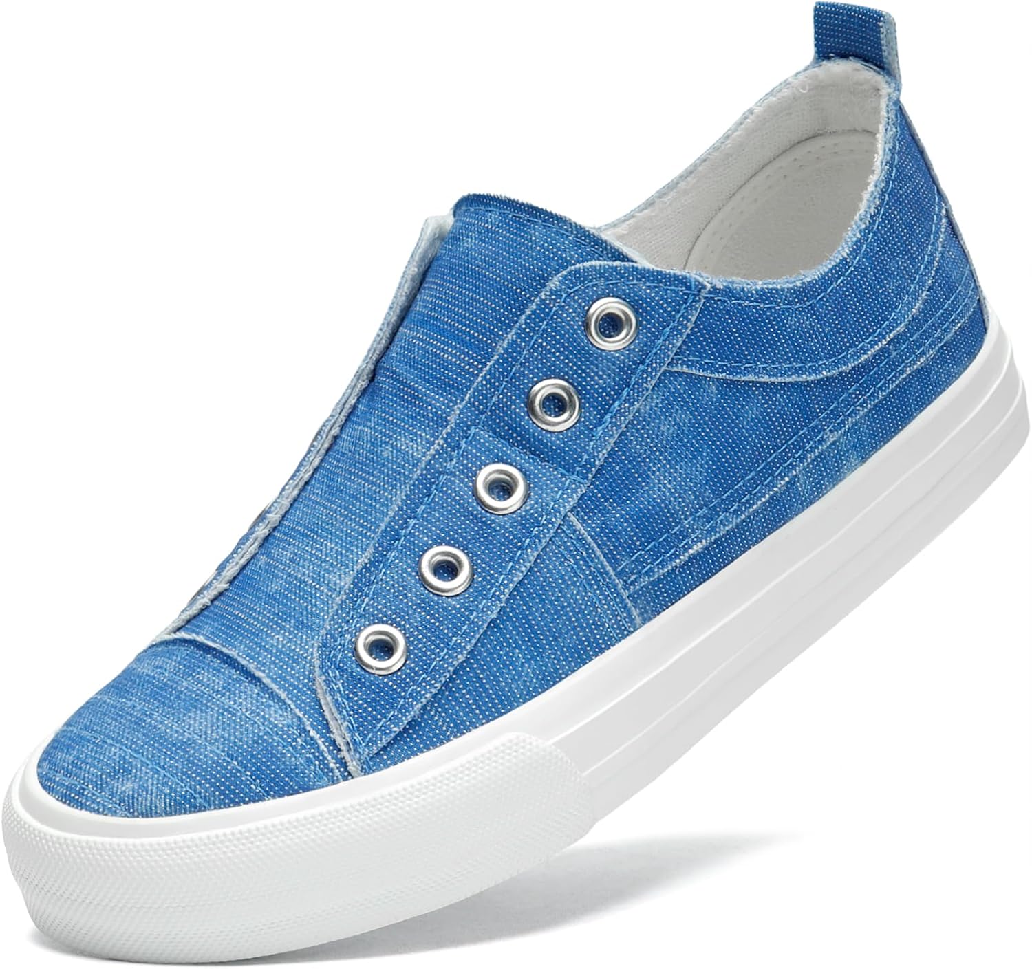 STQ Slip On Shoes Women Casual Canvas Sneakers